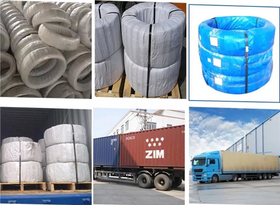 0.3mm-120mm Galvanized Wire Steel 500m 1000m 72A 82B