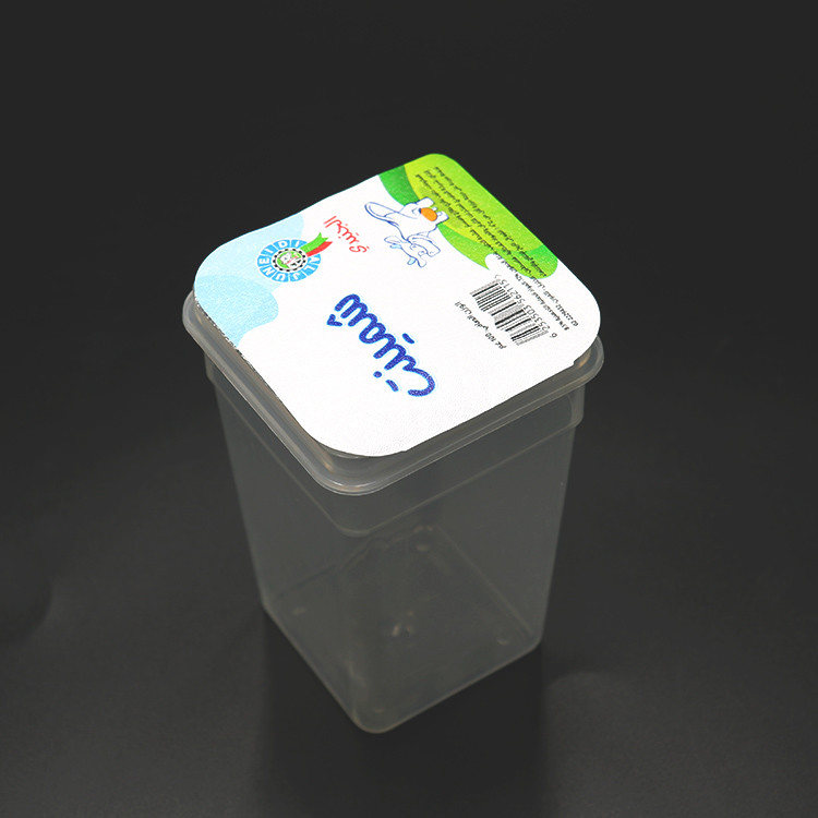 Soft Temper 0.038mm Aluminum Yogurt Lids Printed Heat Seal Lid Squareness