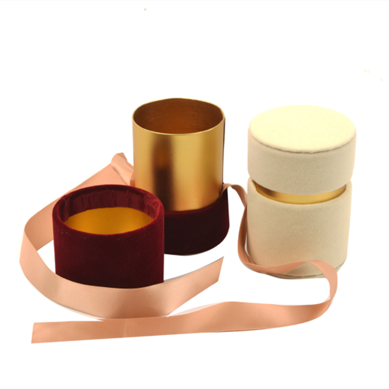 Customized end Cylinder Gift Box Packaging for Preserved Rose Flower Arrangements