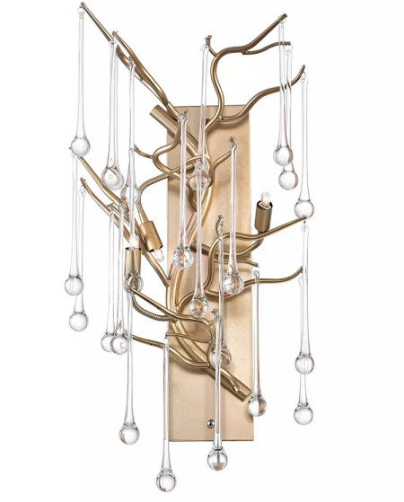 K9 Clear Crystal Drop Metal Wall Sconce L280*W220*H460