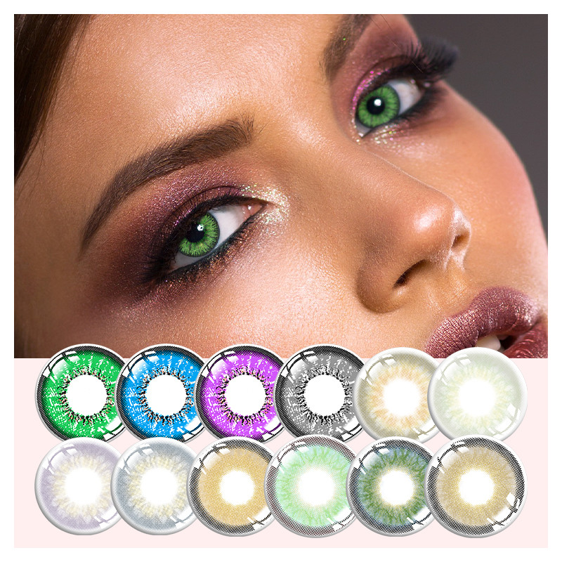 Himalaya Grey Blue 14mm Contact Lens Yearly For Costume