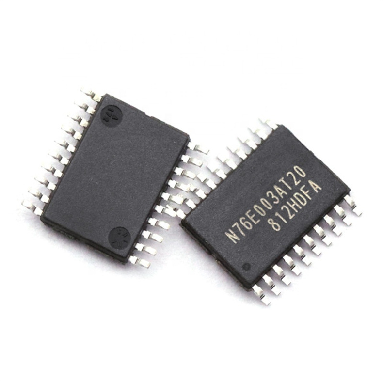 N76E003 N76E003A N76E003AT20 IC MCU 8BIT 18KB FLASH 20TSSOP Electronic components microcontroller ic