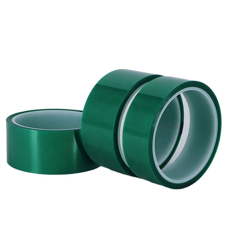 Polyester Powder Coating Green Masking PET Adhesive Tape Film For Insulation