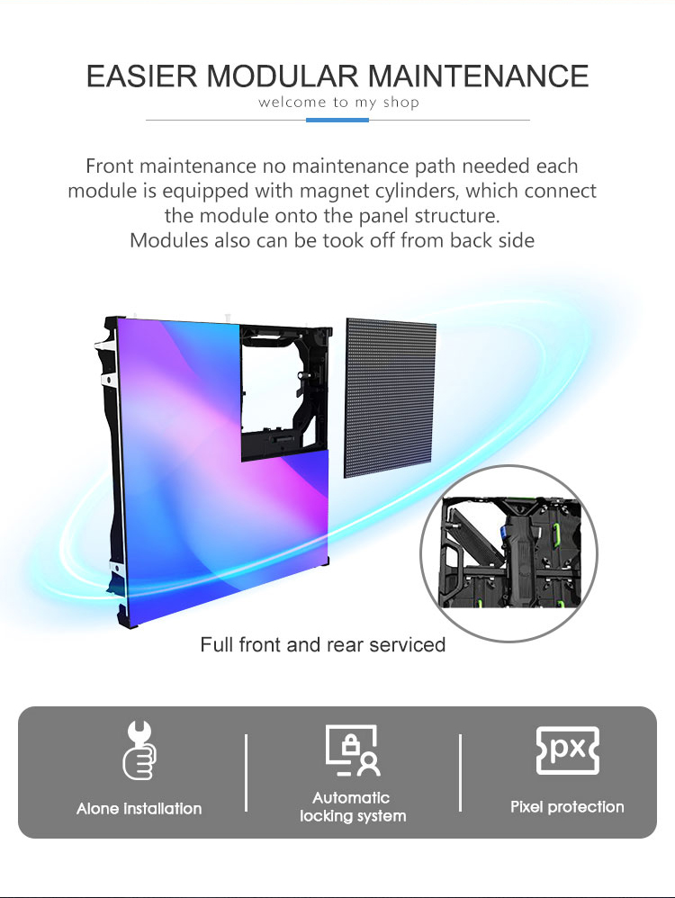 4500cd/M2 Brightness P3 P10 SMD LED Video Wall For Interior And Exterior Advertising