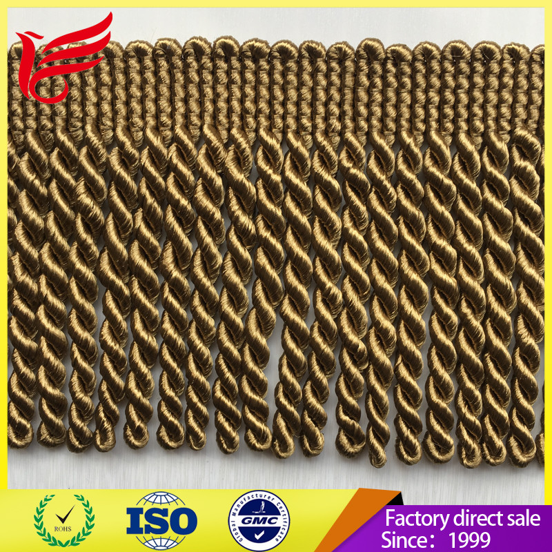 Factory Sales Tassel Trims Bullion Fringe Used For Home Textile