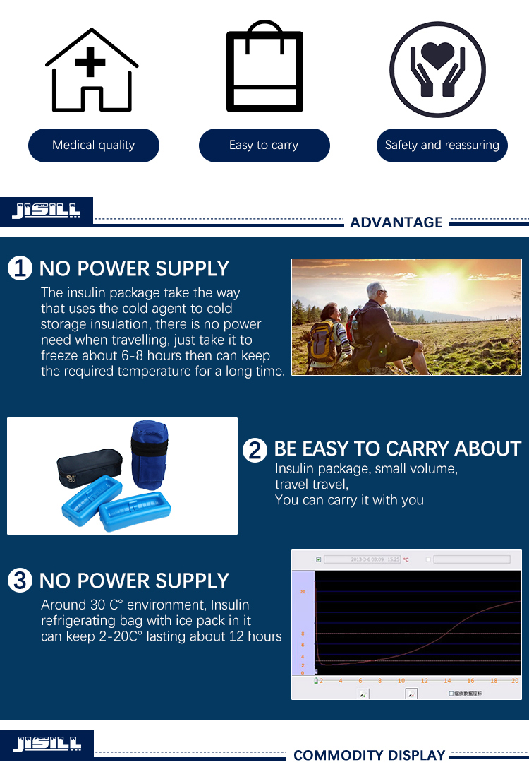 Portable Insulin Medical Ice Box With Customizable Temperatures Easy To Clean