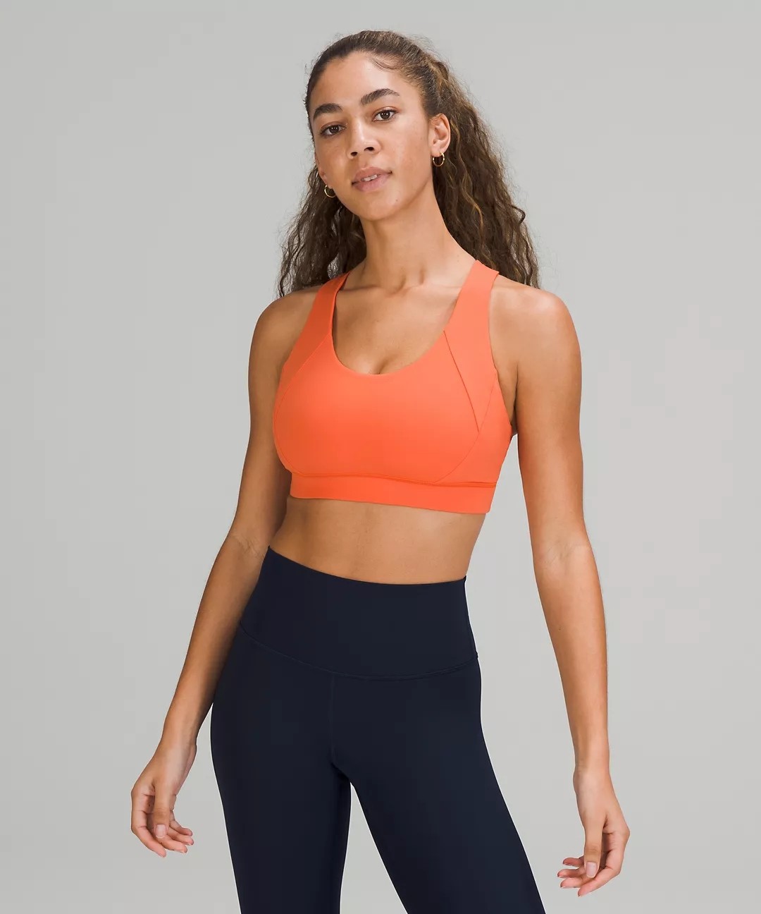 Padded Criss Cross Back Sports Bra Elasticity Material XS-5XL Size