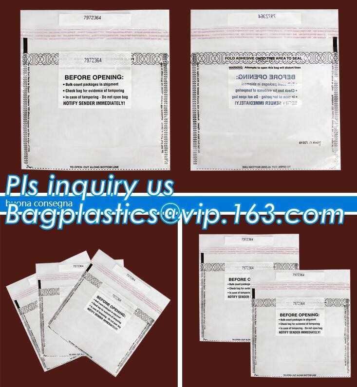 Security plastic bag with adhesive tape for cash, plastic money bag, Security Money Cash Bag For Airport/Bank and police