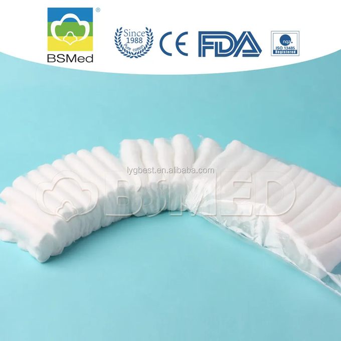 Strong Adsorption Capacity Medical Absorbent Fluffy White Zig Zag Cotton With Break