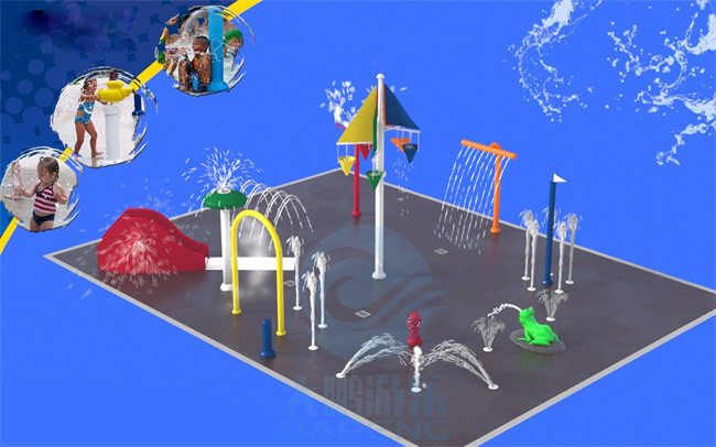 Hotel Playground Water Park Slide Equipment Fiberglass HDG Steel