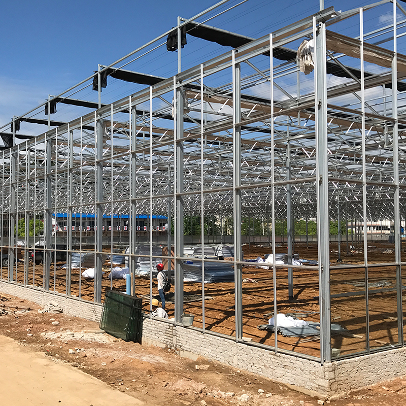 Full Set of Agricultural Greenhouses with Galvanized Skeleton and Easy to Install