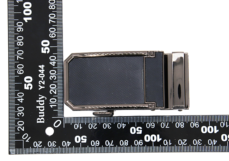 Wenzhou Kml Custom Logo Black Business Zinc Alloy Automatic Belt Buckle