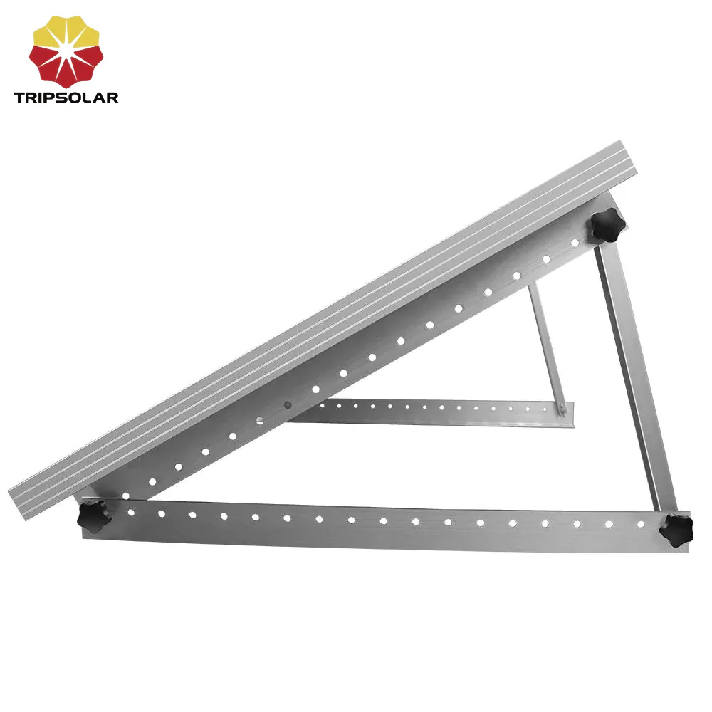 Long-lasting Adjustable Tilt Range Solar Brackets for Metal Roof 25 Years Life Span