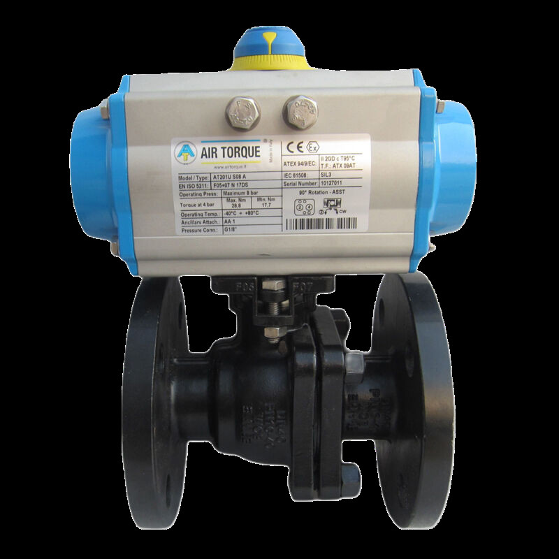 Fluid Control With Minimal Resistance From Pneumatic Carbon Steel Flanged Ball Valve