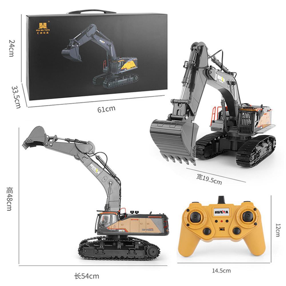 2.4ghz Radio Controlled Excavator Electric Remote Control Toy Car 22CH