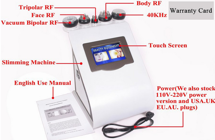 5 in 1 beauty machine Lipo Laser Skin Care Cavitation Beauty Equipment for Women Body Face