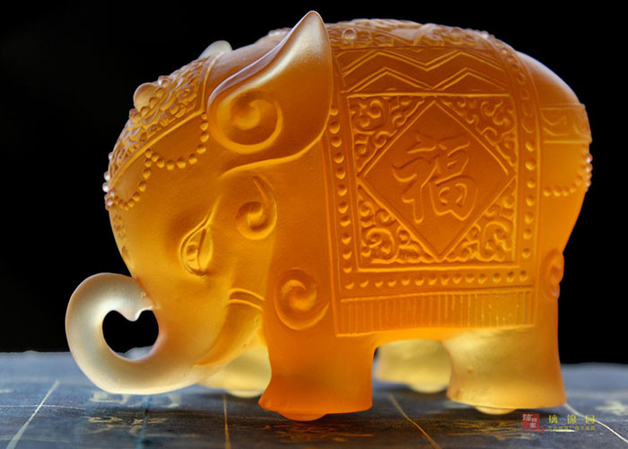 Villa Residence Ornament Colored Home Decorations Crafts Animal Elephant Mascot
