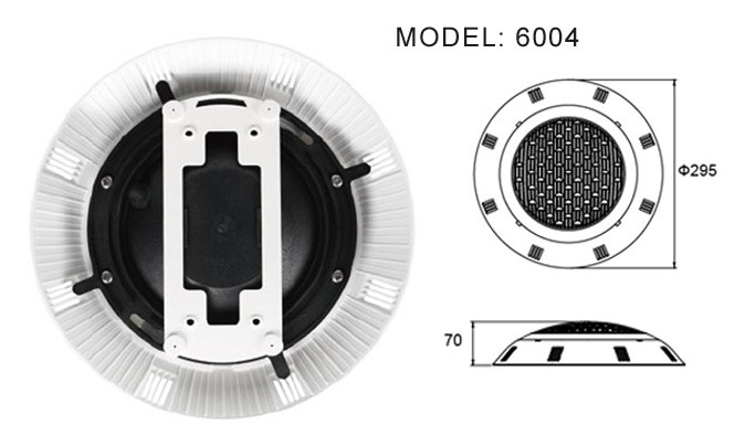 Plastic Material Underwater Pool Lights High Power Wall Hung Type For Swimming Pool