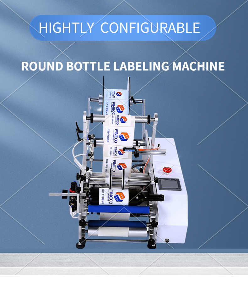 Small Round Bottles Mini Manual Bottle Labler FK603 Desk Top Sticker Labeling Machine