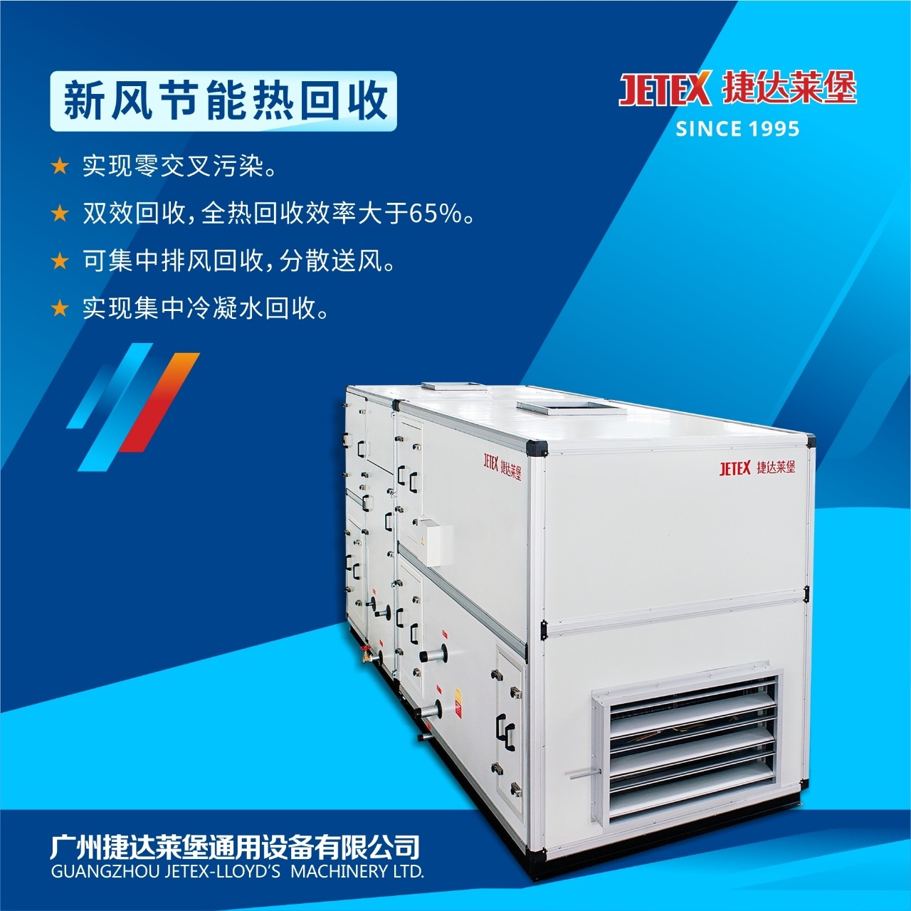 Evaporative Fresh Air Conditioning Heat Recovery Unit HVAC Energy Saving