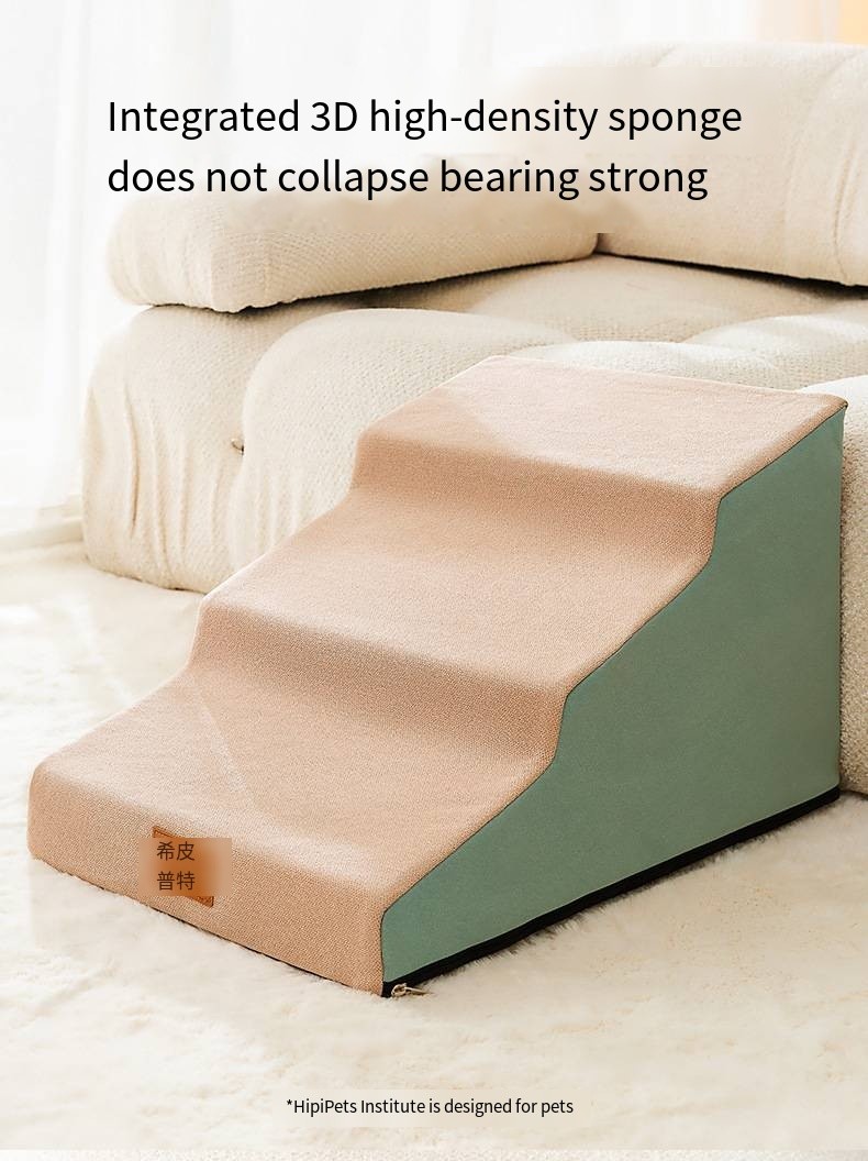 Dog Pet Stairs Non-Slip Climb Ramp Disassembled And Washed Elderly Dog Staircase