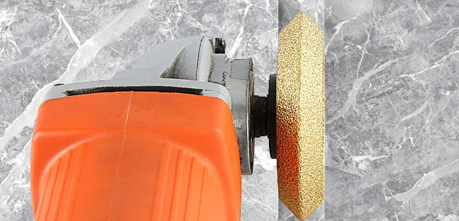 75mm Diamond Hand V Shape Grinding Wheel Vacuum Brazed