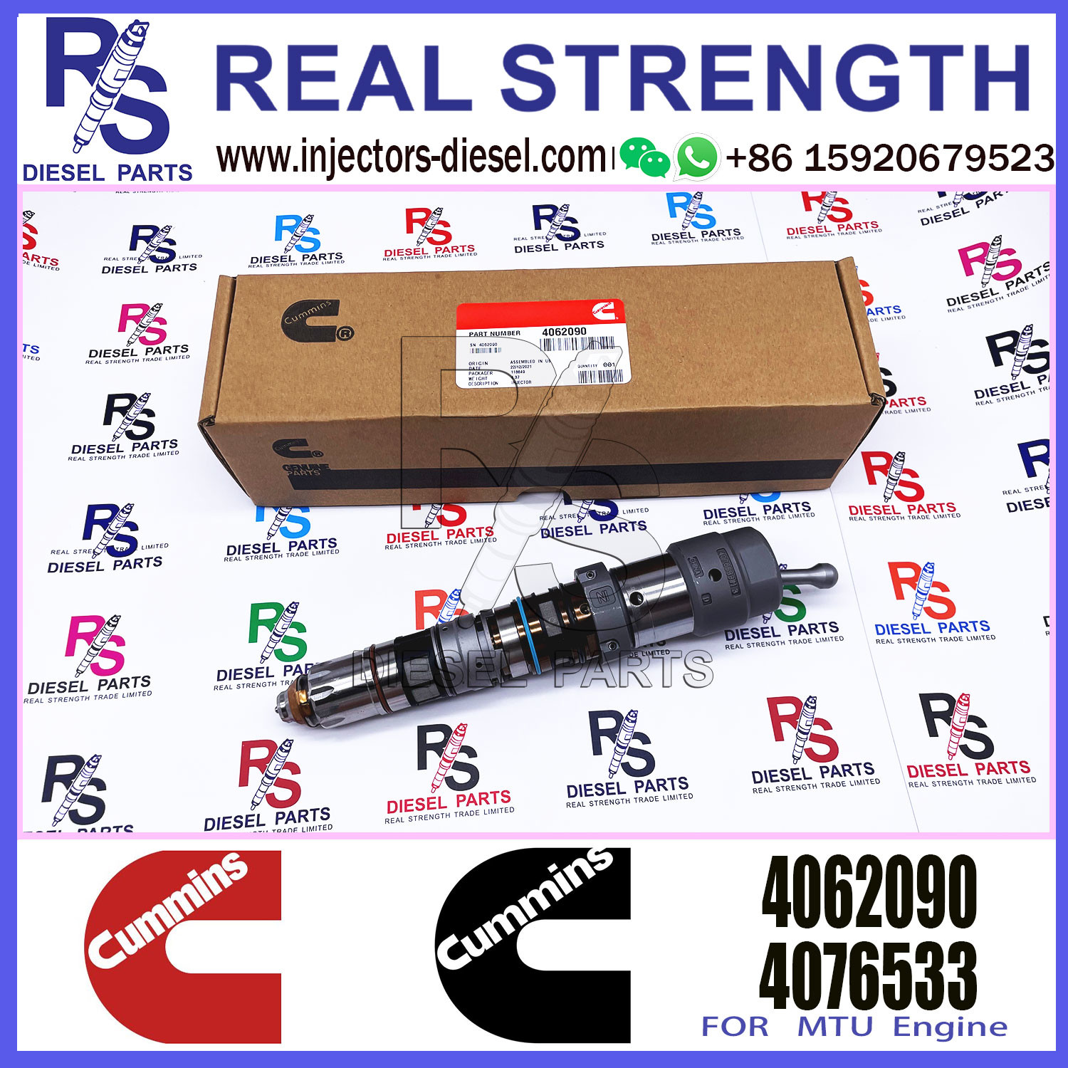 Diesel Fuel Injector QSK23 4326780 4088427 4087893 4001813 4010025 4076533 4088431 4087889