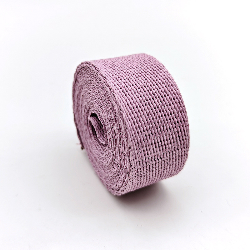GRS Herribone Woven Paper Ribbon Roll Plain Pattern Assorted Color Solid