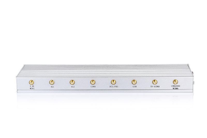 Desktop 8-way 2g.3g.4g mobile phone signal shield 12W WiFi Wireless Network Signal Jammer