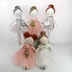 China Wholesale Stuffed Toy Lovely Rag Girl Doll Wearing Tutu Dress Plush Ballet Doll Soft Toys on sale