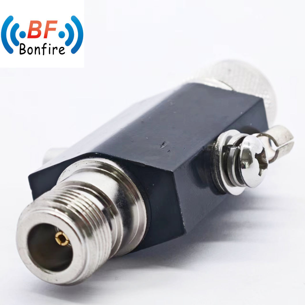 N to SMA Lightning Surge Protector 3GHz N Jack Bulkhead to Female RF SMA Connector Coaxial RF Connector Lightning Arrester