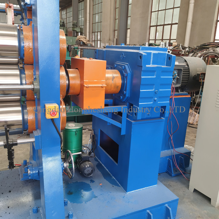 Rubber Sheet Three Roll Calender Machine 3 Roll PLC Controlled