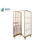 Buy cheap Nesting Metal Folding Metal Trolley Industrial Warehouse Cage Trolley from wholesalers