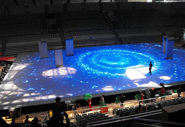 Full Color IP65 Acrylic Stage Dance Floor Tile P4.81P3.91 LED Display Outdoor Video Screen With Radar System
