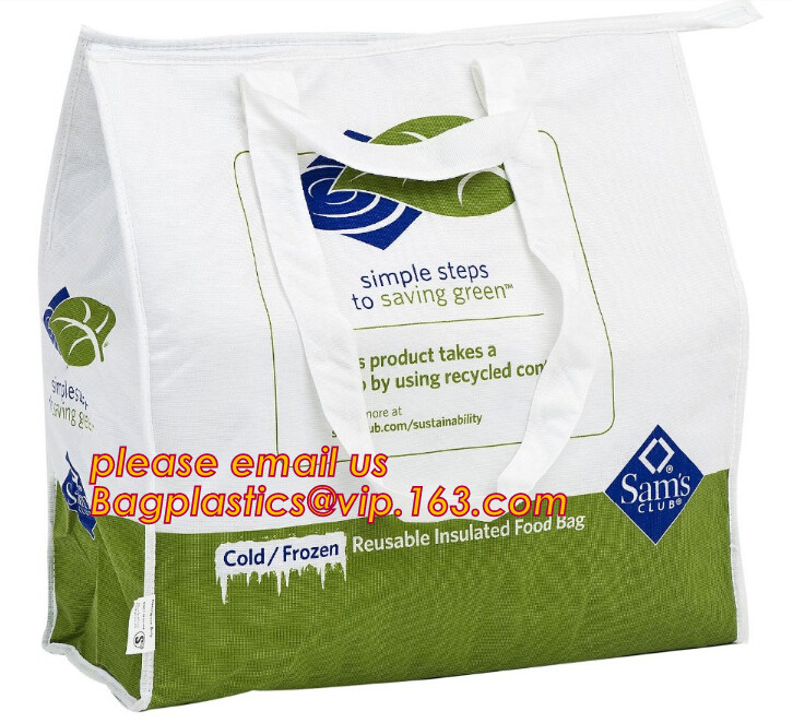 custom bulk waterproof large soft folding food delivery picnic lunch tote grocery cooler bag aluminum foil thermal bags