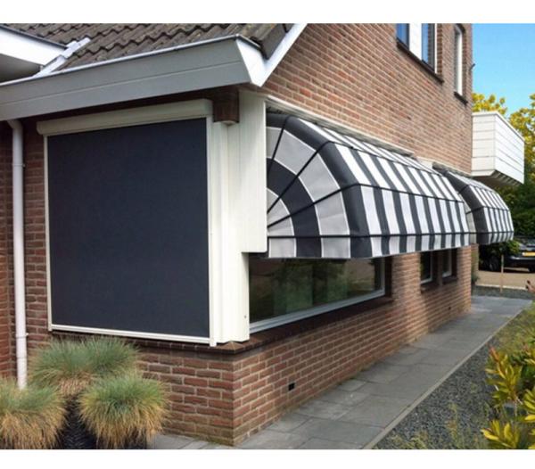 Window Dome Window Awnings French Dutch Canopy Waterproof Aluminium Retractable