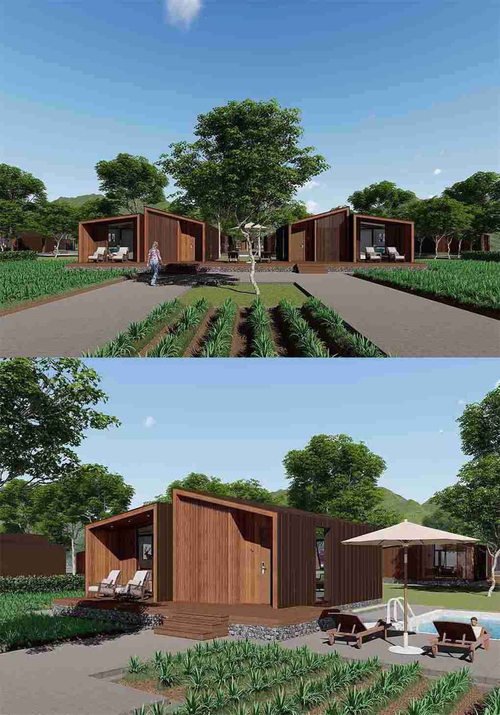 Fresh Tiny Prefabricated House With Prefabricated Wooden Log House
