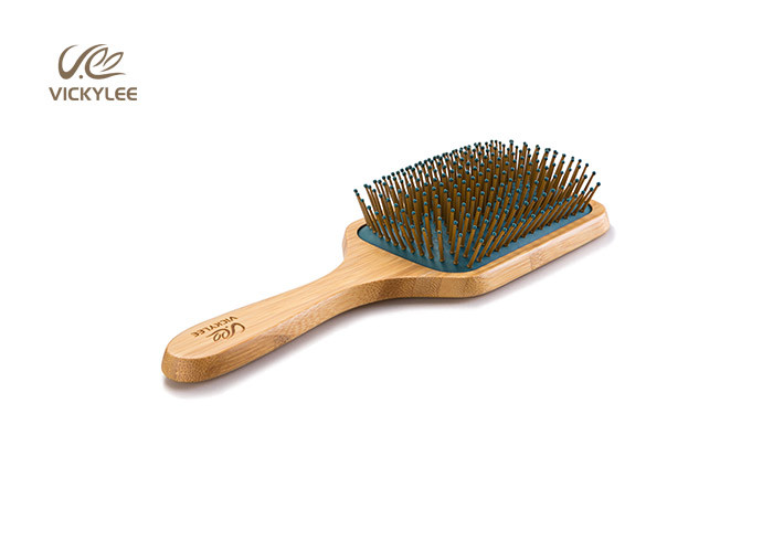 Square Oar Beech Wood 9.75 Inch Wooden Handle Hair Brush