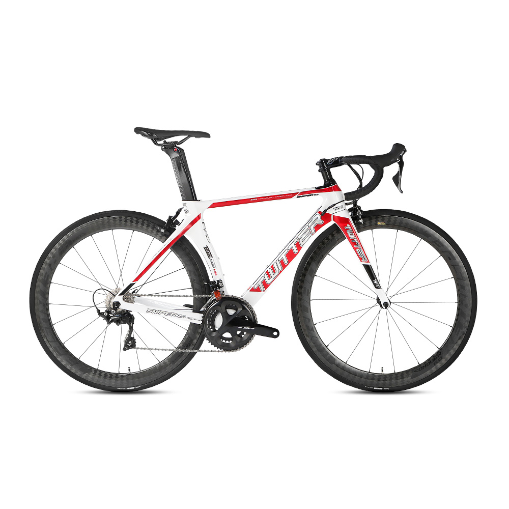 Carbon Fiber Fixed Gear Road Bike , 700c Disk Road Bike Skid Resistant