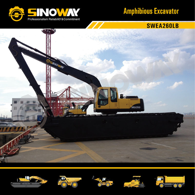 Long Reach Boom River Dredging Equipment Swamp Excavator For Oil And Gas Pipeline