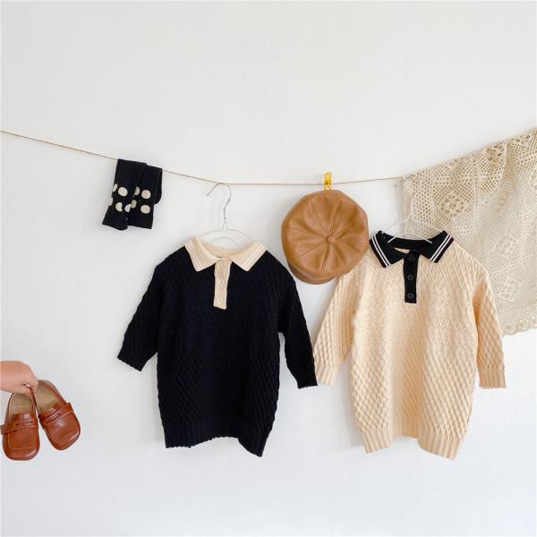 Winter And Autumn Children's Dress Clothing Girls' Dresses Mid-Length Sweater