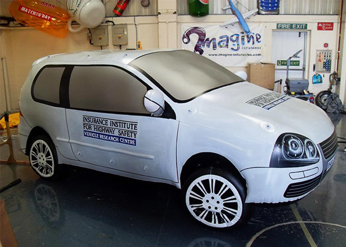 PVC Inflatable Car Advertising Speed Crash Testing Blow Up Car 3D Model