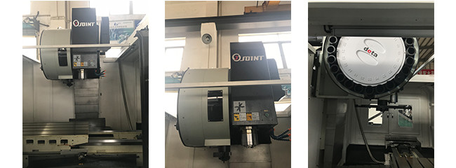 Low Friction Big Vertical Milling Center 600mm Distance Between Spindle And Column