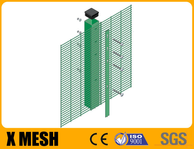 Prison Airport Metal 358 Anti Climb Mesh Fence High Security