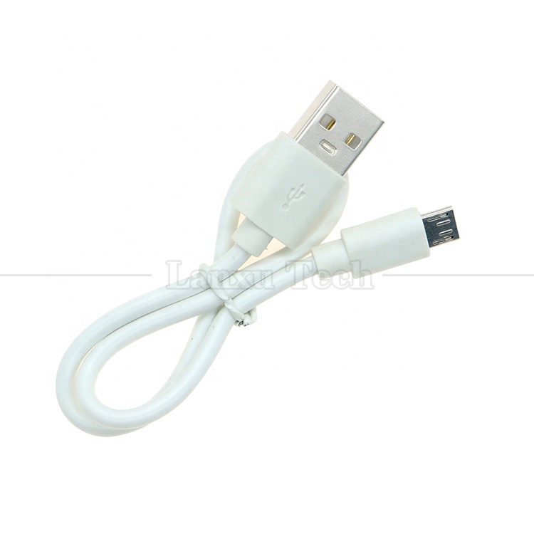 Short 30cm 50cm 1m White Black Data Fast Charging 1A V8 Micro B to USB A Male Charger Cable for Android Phone Power Bank Speaker