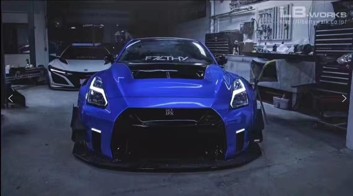 Hot 2022 Products GTR R35wide Bodyki Body Kit for Nissan GTR R35 Front and Rear Bumper Spoiler