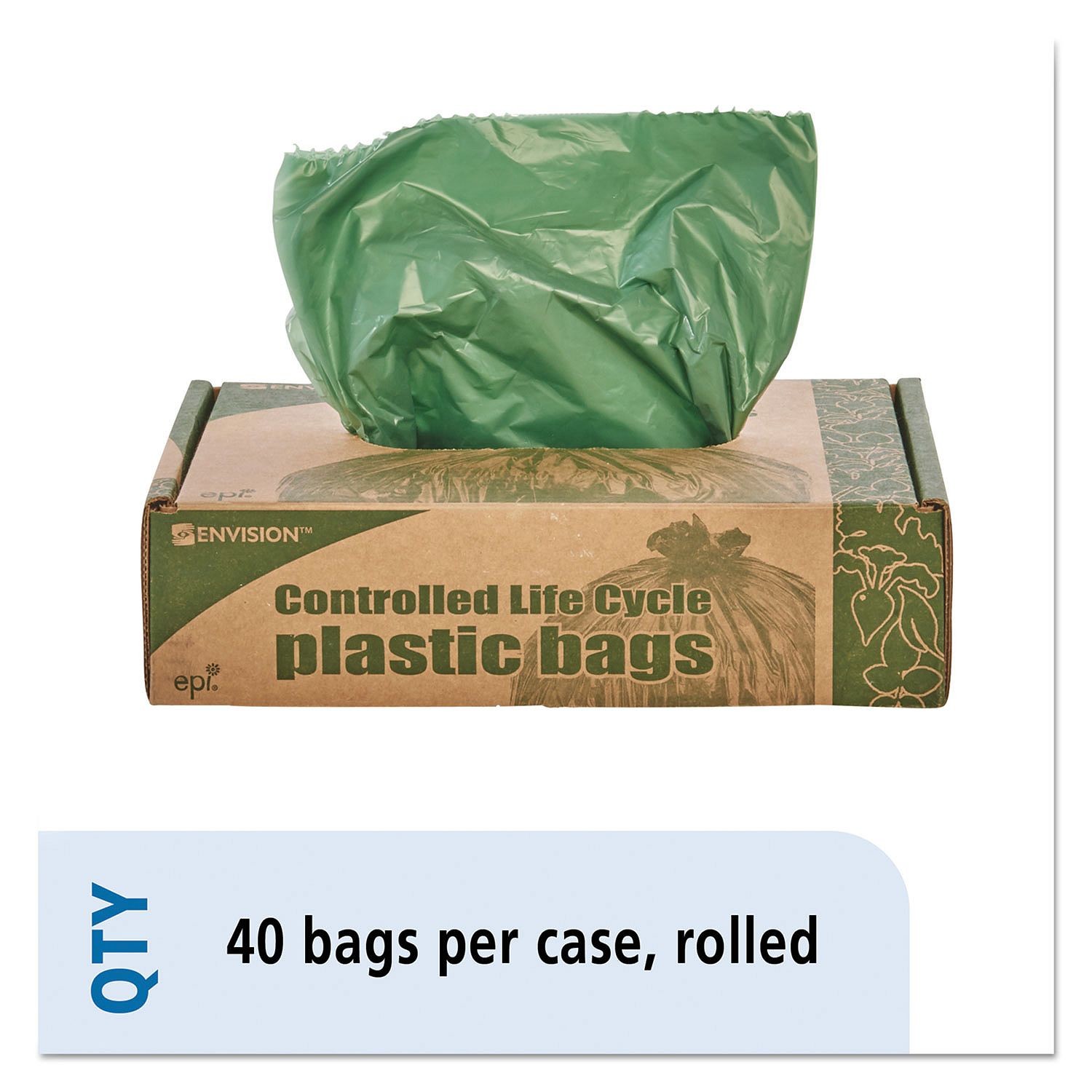 Eco Degradable Trash Bags , 1.1mil 33 Gallon Garbage Bags 33 X 40mm