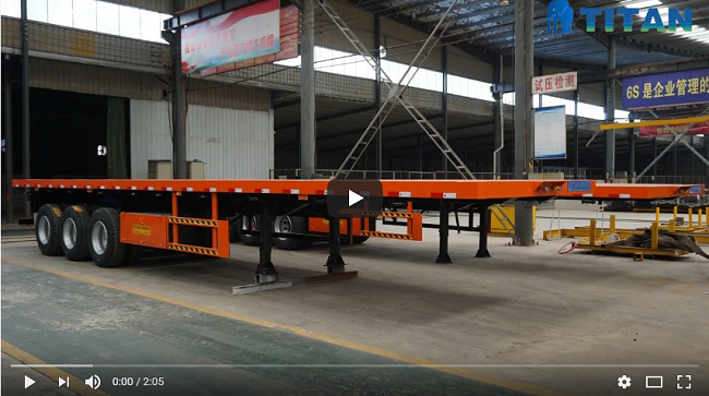 3 axle flatbed trailer 