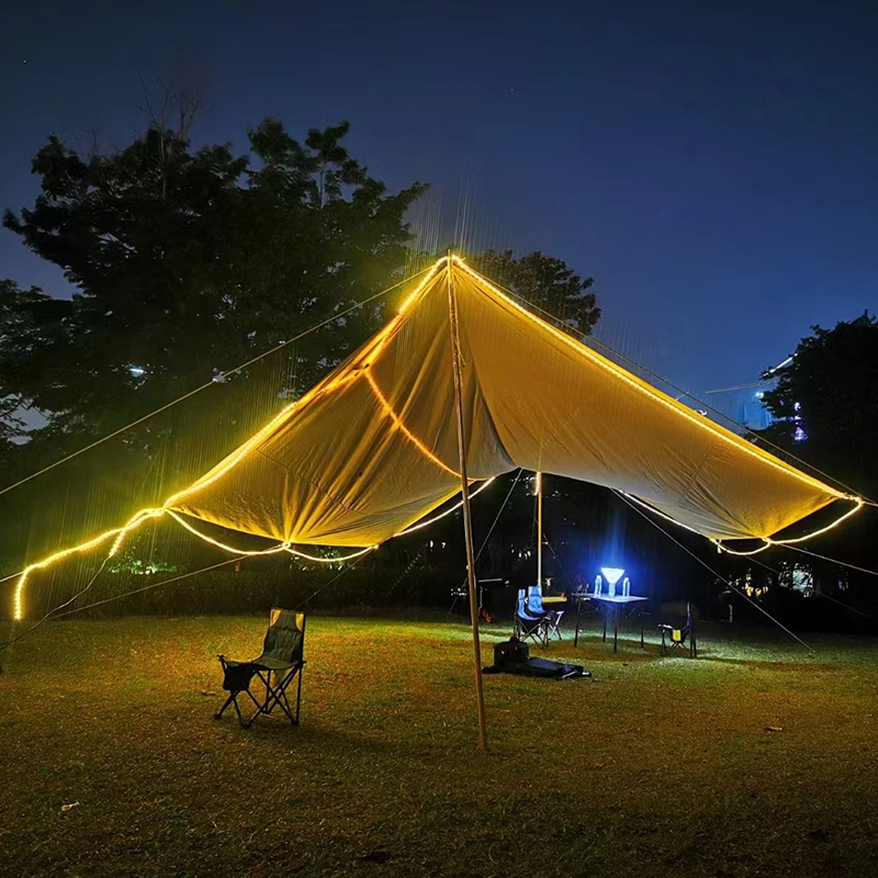IP65 IP67 Solar Powered Led Strip Lights Outdoor 6500K Solar Led Rope