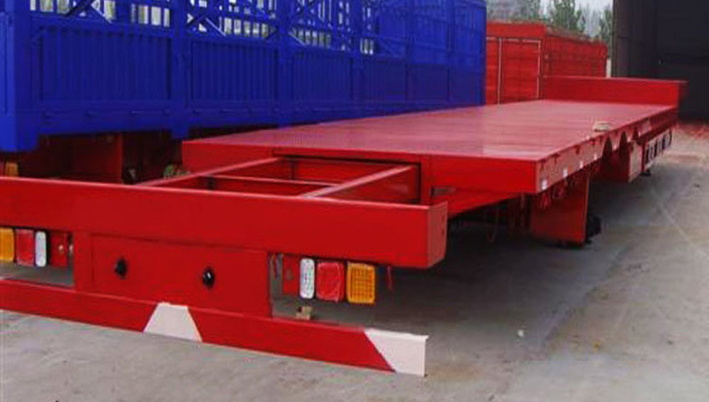35tons 3 Axles Shipping Container Trailer with Max Payload 50000kgs and Materials